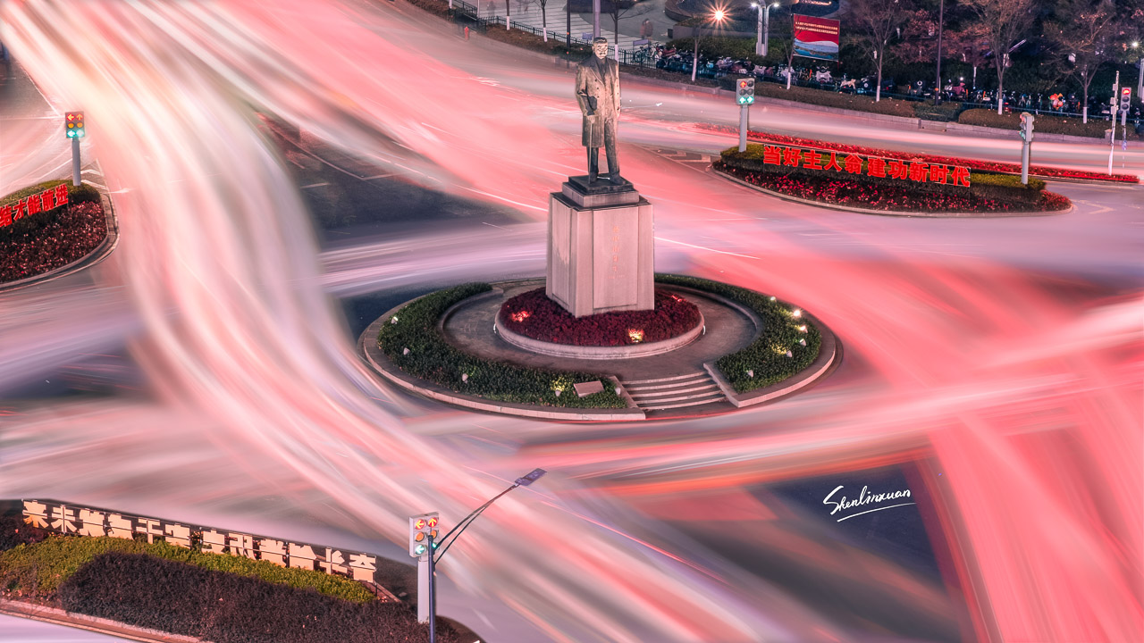 城市风光_新街口车轨