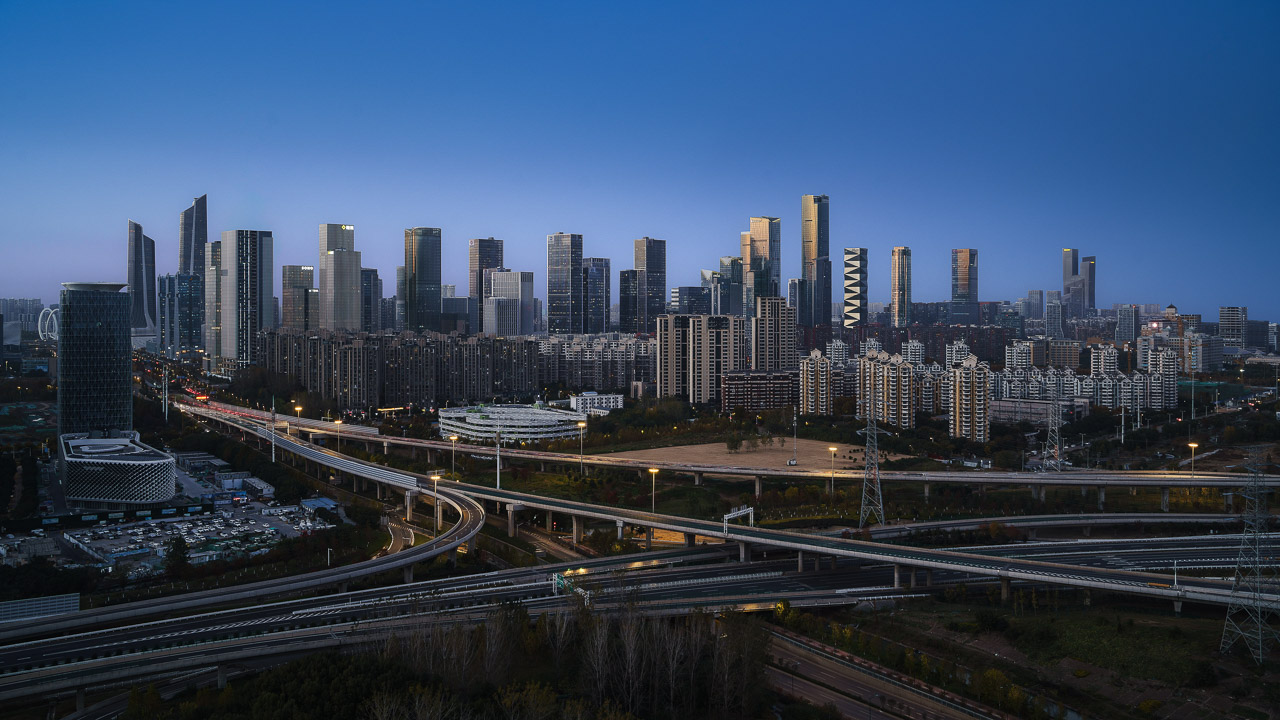 城市风光_油坊桥蓝调