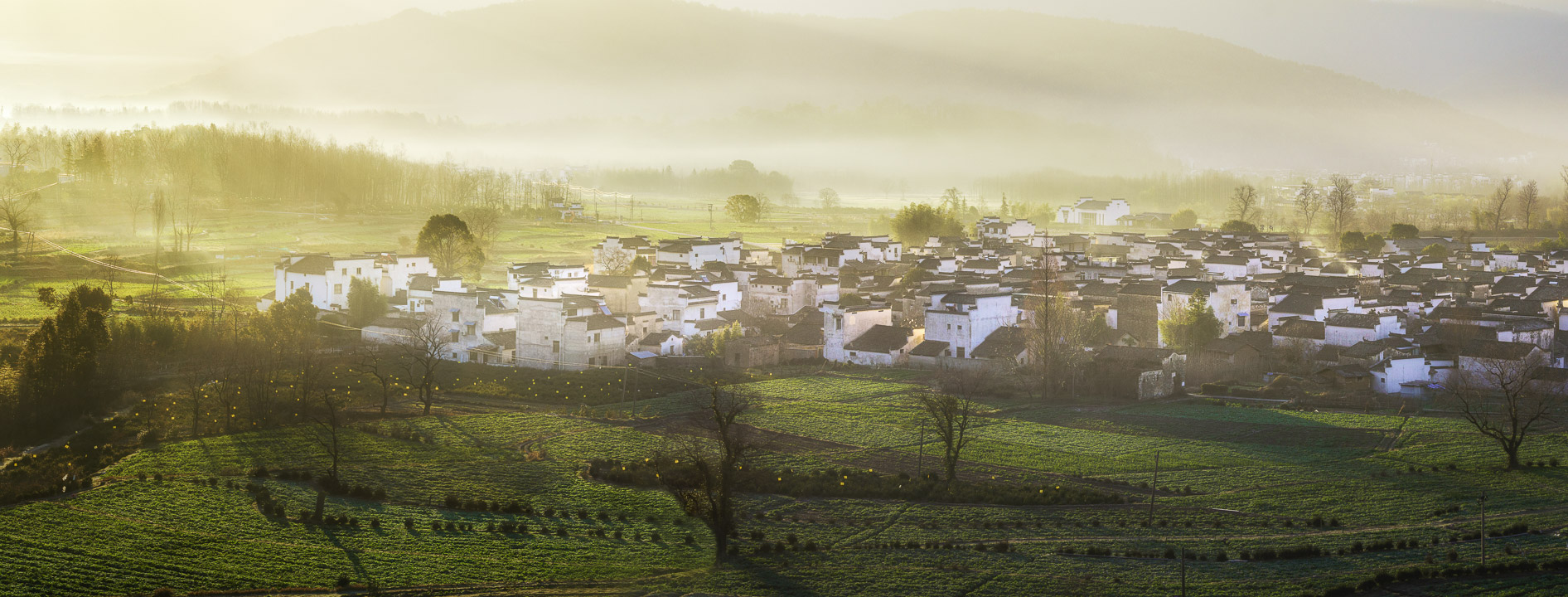 自然风光_卢村晨雾