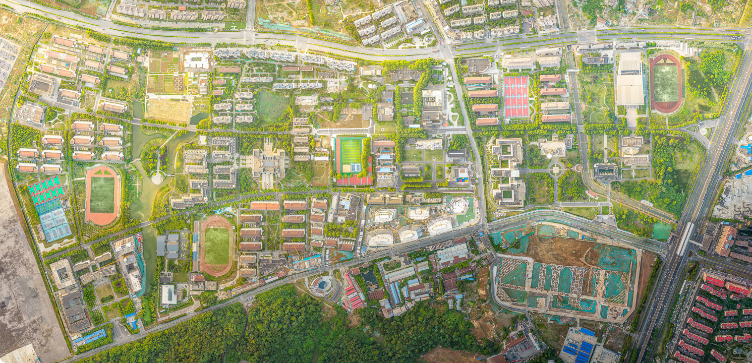 航拍_南信大全景