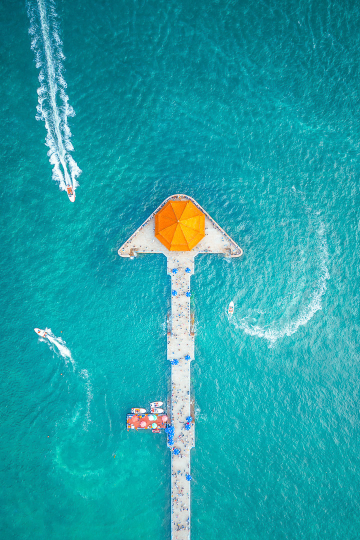 航拍_青岛栈桥-1